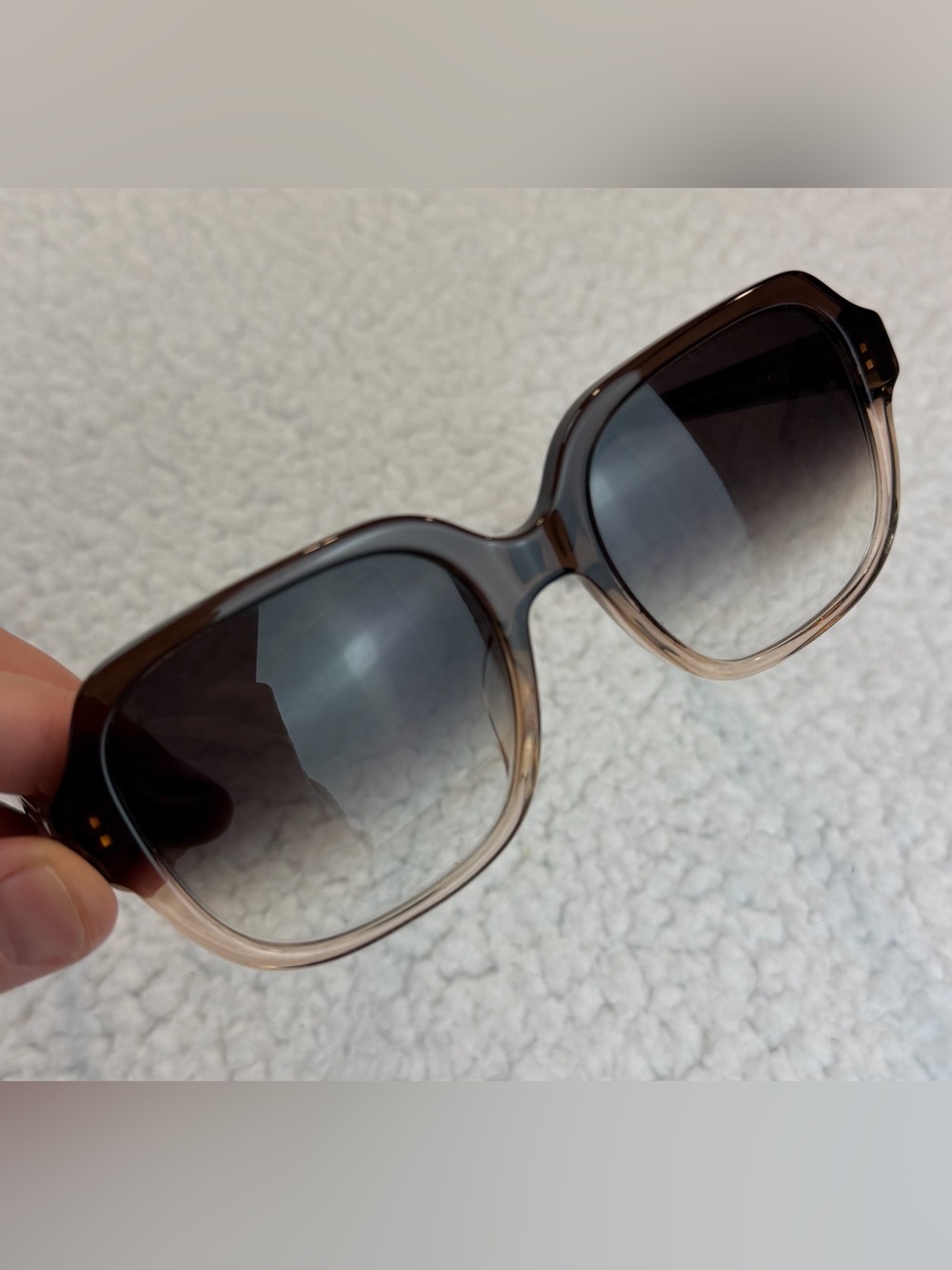 COACH • Transparent Brown Gradient HC8335U Square Prescription Sunglasses - Picture 7 of 11